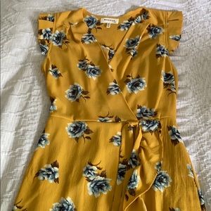 yellow mini dress